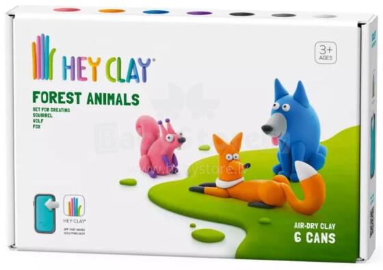 HEY CLAY Modelēšanas māls Meža dzīvnieku izvēle 1
