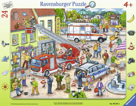 Ravensburger rāmja puzle 24 gab. Dzīvnieku ātrā palīdzība