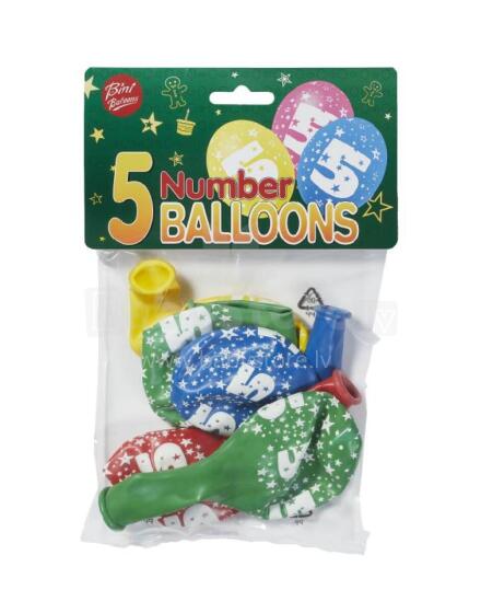 Bini numurs 5 baloni, 5 gab.