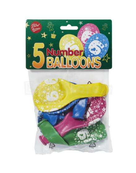 Bini numurs 6 baloni, 5 gab.