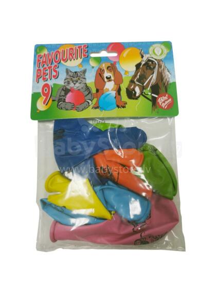 Bini Favourite Pets Balloons, 9 Pieces