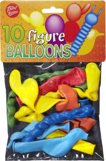 Фигурные шары Bini, 10 штук