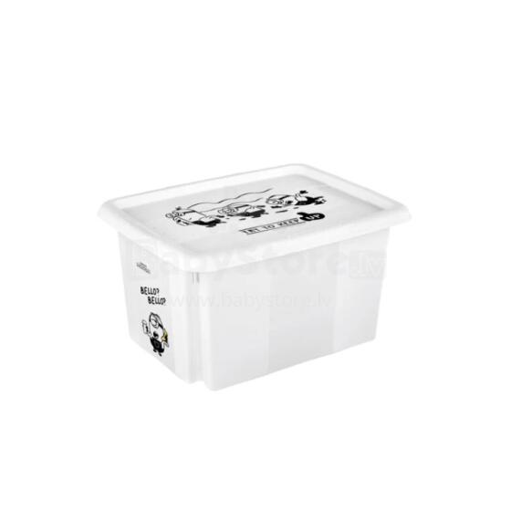Box with lid 15L Karolina &ldquo;Minions Bello&rdquo; 38x29.5x20.5cm white