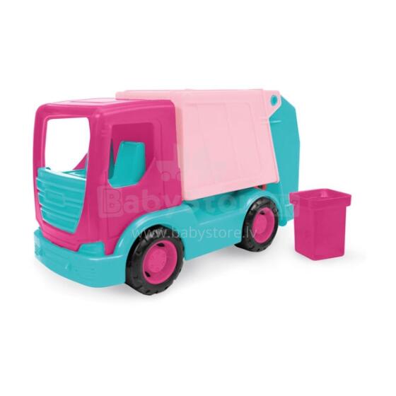 WADER 35331 Tech Truck Garbage Truck Pink
