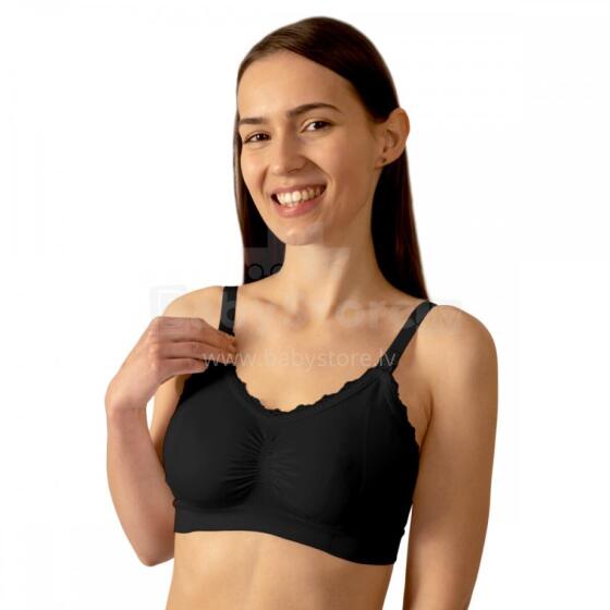 Krūšturis barošanai BabyOno 585 Silver ions, 75/80D black