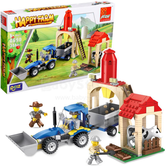 KLOCKI FARMA TRAKTOR 344 ELEMENTY