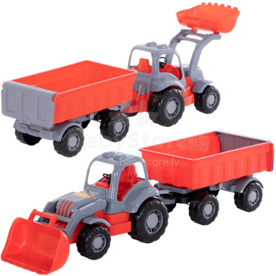 POLESIE TRAKTOR Z PRZYCZEPĄ SIŁACZ