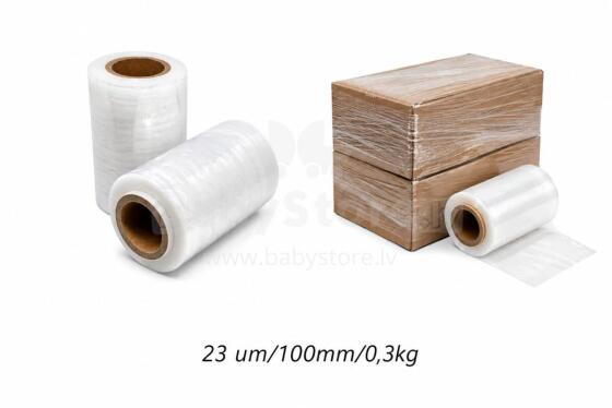 Bebe Basic Mini Stretch 23 um/100mm Art.294759 Transparent pallet film  100 mm × 150 m