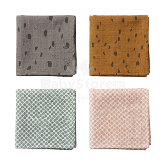La bebe™ Muslīna sejas autiņš Random Color 1 gab. (30×30 cm)