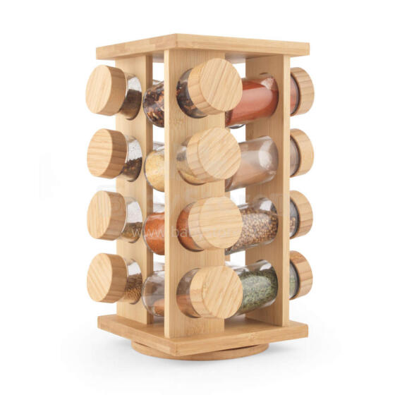 Salter BW127771 Bamboo Rotating Spice Rack