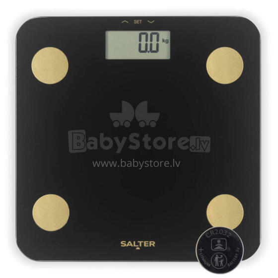 Salter SA00714BGCFEU12 Black & Gold Analyser Scale, Black/Gold