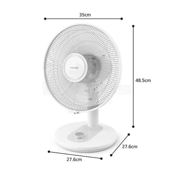 PHILIPS 1000. sērijas galda ventilators, balts