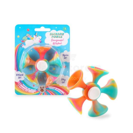Rainbow Power - 3-in-1 Suction Cup Fidget Spinner
