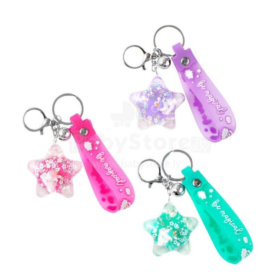 Rainbow Power - Magic unicorn key ring, 3 assorted