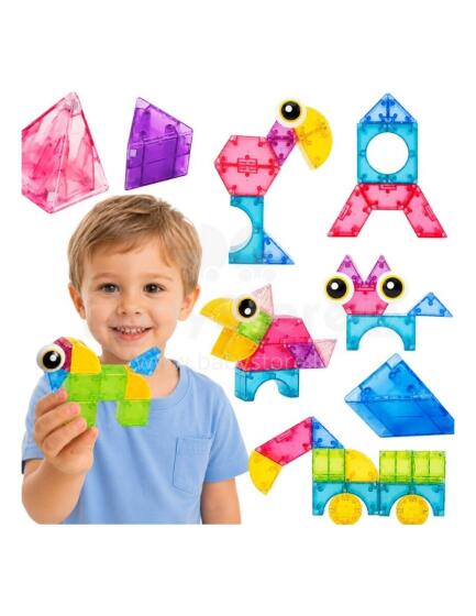 WOOPIE Магнитные блоки 21 шт M Block Креативный образовательный 3D подарок