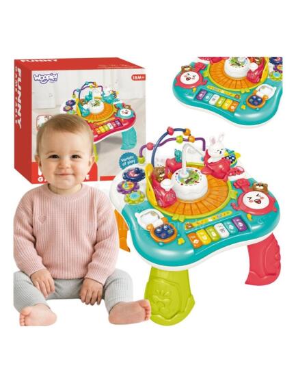 WOOPIE BABY Образовательный интерактивный стол 2в1 с пианино