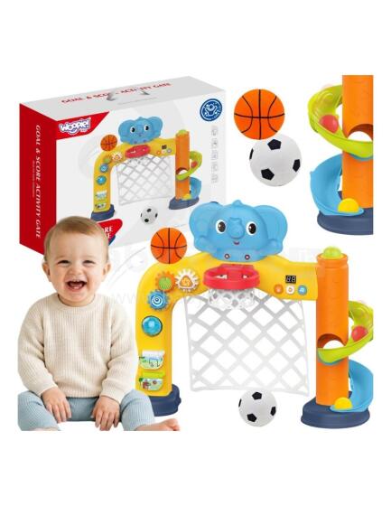WOOPIE BABY Интерактивный спортивный центр 2в1: Гол и корзина с элементом слона