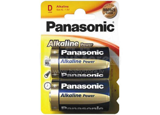 Power Bronze Alkaline, размер D (LR20APB), 2 шт.