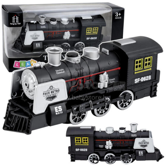 Classic Locomotive Obstacle Sensor Smoke Lights Sounds Black