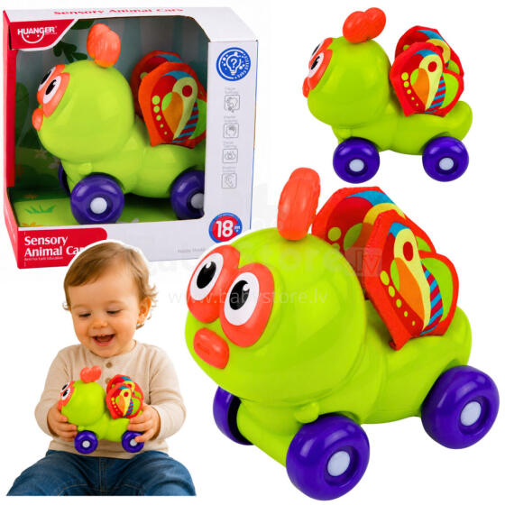 Interactive Bee Sensory Car Toy for Toddlers Green