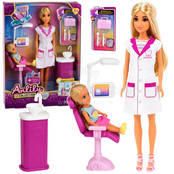 Anlily Dentist Doll Office Dental Chair Accessories Set