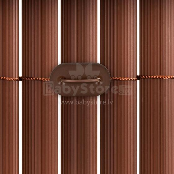 Mounting kit for balcony cover mats, 26 pcs., mounting accessories for balcony covers, brown