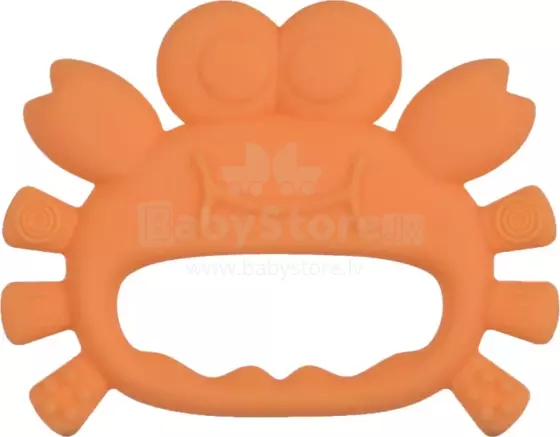 Baboo Silicone Teether Crab Art.296459 Silicone rattle (100% natural)