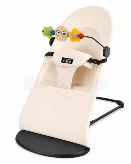 Bouncer Balance Soft Art.296474 Beige Mazuļu kvalitātīvs, ergonomisks šūpuļkrēsliņš (analogs Babybjorn Balance Soft)