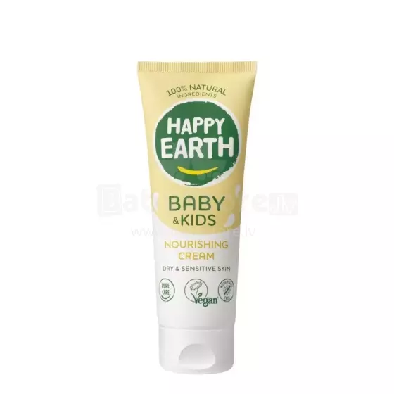 Happy Earth Nourishing Cream Art.296510 100% natural nourishing and protective cream for babies and children, 75ml