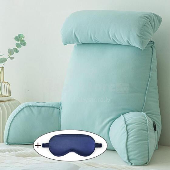 Basic CS Lline Care & Support Large Reading Pillow  Art.296544 Lime Green Large reading pillow, back support pillow with removable neck cushion
