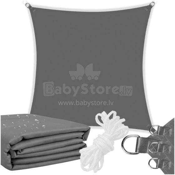 Sun Shade 5 x 5 m, Dark Grey