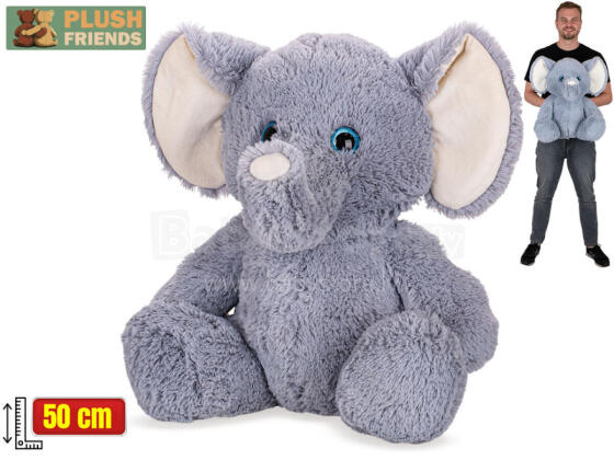 Mīkstā rotaļlieta - 02725 - ZILONIS - izmērs 50 cm