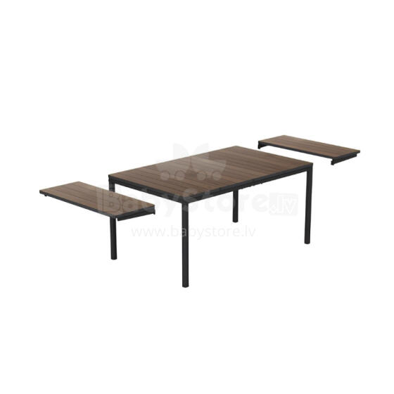 Садовый стол-трансформер Deco Porto Nova Extendable 200-280, цвет орех/черный
