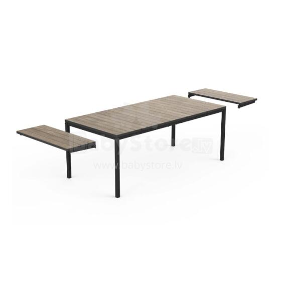 Раздвижной садовый стол Deco Porto Nova Extendable 200-280, цвет ясеня/черный