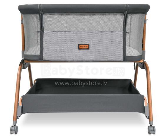 MILLY MALLY 6978 Nino Grey Co-Sleeping Crib
