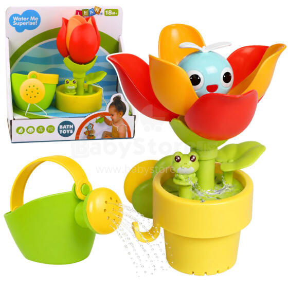 Bath Toy Tulip Flower Pot Watering Can Water Fountain