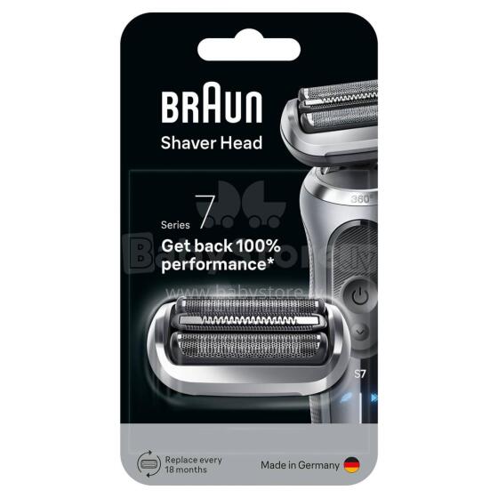 BRAUN Series 7  sietiņš + griezējbloks  skuvekļiem, sudraba