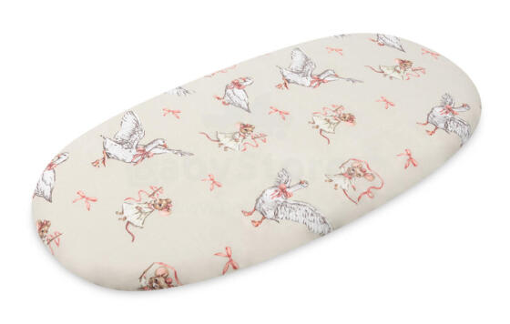 STROLLER BEDSHEET COTTON 35x75 GOOSE AND MOUSE