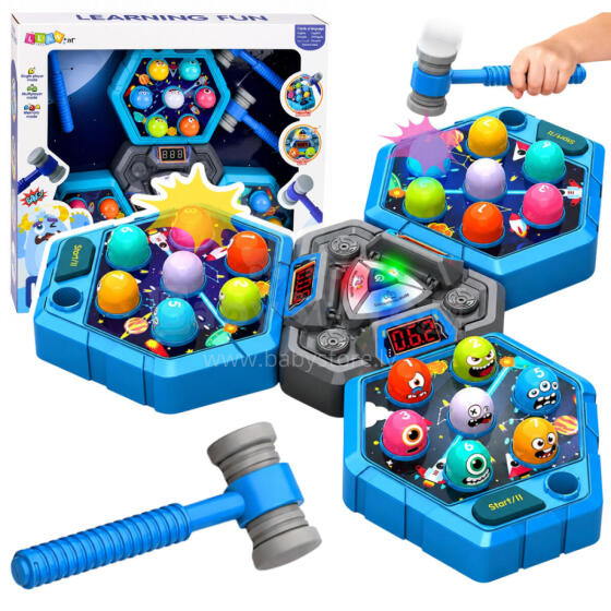 Whack-A-Mole radījumi arcade spēle 3 spēlētājiem 3 režīmi spīdošas āmuri