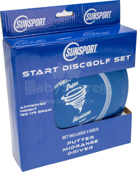 Sunsport Discgolf sākuma komplekts, 3 gab.