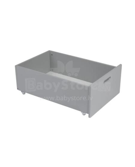 Waldin  Drawer 7 in 1 Collection Art.297556 Grey   выдвижной ящик совместим как с классической кроваткой 7-в-1, так и с овальной кроваткой 7-в-1.