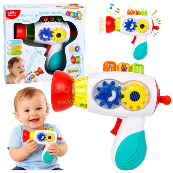 Interactive Baby Dryer Lights Sounds Gears Balls