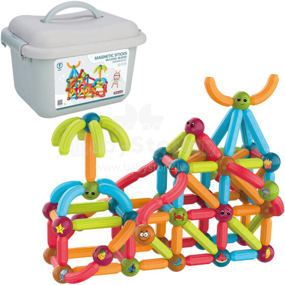 KLOCKI MAGNETYCZNE 128 ELEMENTÓW