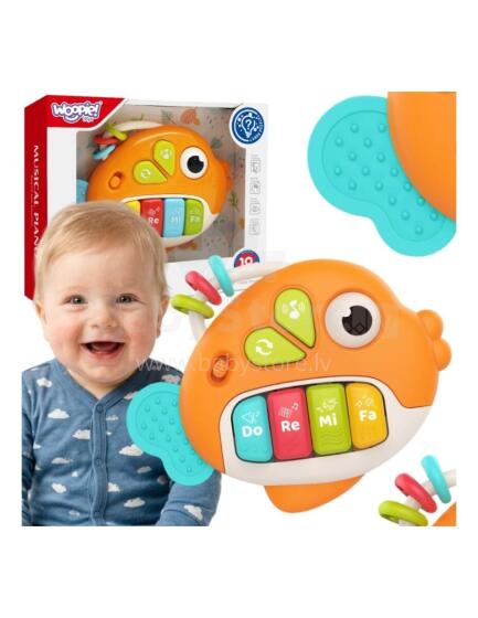 WOOPIE BABY Интерактивная пианино-рыба с музыкальными звуками и светом 18м+