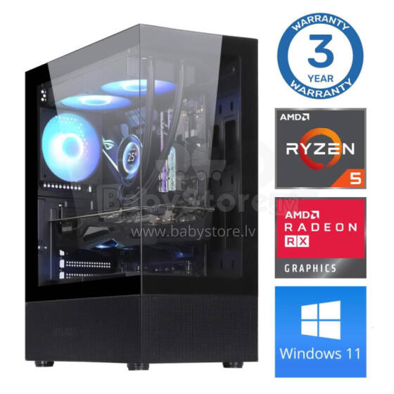 INTOP Ryzen 5 5500 16GB 500SSD M.2 NVME RX580 8GB WIN11
