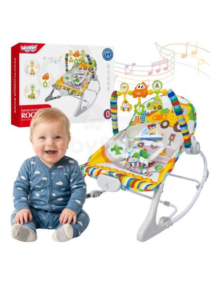 WOOPY BABY Интерактивный качалка с вибрациями и цветным аркой