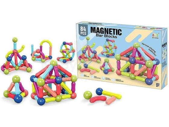Bloks - 606944 - MAGNETISKAIS - 84 gabali