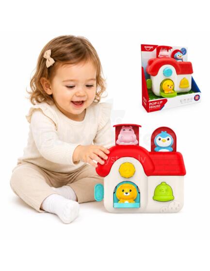 WOOPIE Интерактивный домик с животными, игрушка-манипулятор 18м+