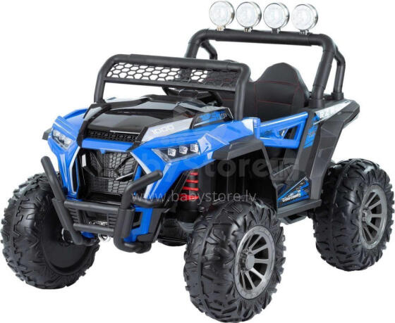 Akumulatora auto - 12V - 4WD - ādas sēdekļi - NEL918 - MOSTER - ZILS