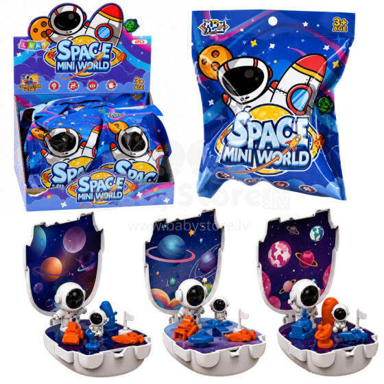 Mini bāzes figūriņas kosmonauts kosmosa komplekts planētām kosmosa mini pasaule